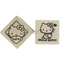 在飛比找樂天市場購物網優惠-kitty印章(紅.中.2入)，文具用品/木頭印章/卡通印章