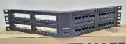 Leviton 69587-U48 Cat 6 UTP Angled 110-Style Universal Patch Panel 48-Port 2RU