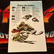 ‘77 ARCTIC CAT Z Snowmobile Sno-Pro Race Team Poster vintage sled GRRRRR..