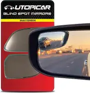 Utopicar Convex Blind Spot Mirrors 2 Pack - OEM Car Side Mirror Black