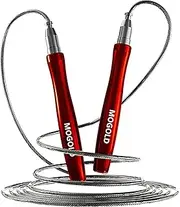 Mogold Jump Rope, High Speed Weighted Jump Rope - Premium Quality Tangle-Free - Self-Locking Screw-Free Design - Jump Ropes for Fitness - Skipping Rope for Workout Fitness, Crossfit & Home Exercises