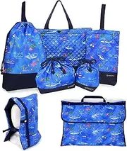 [COLORFUL CANDY STYLE] NU403700 School Entrance School Entrance 7-Piece Set, Lesson Bag, Shoe Case, Drawstring Gymnastics Clothes Bag, Lunch Bag, Cup Bag, Small Items, Disaster Preparedness Headband,