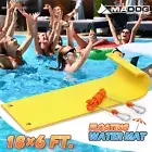 18x6ft Yellow Floating Water Pad Huge Pool Lounge Bed 3-Layer XPE Foam Float Mat