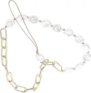 TEHAUX Beaded Phone Lanyard Wrist Strap Decorative Mobile Phone Charm Stylish Phone Hanging Chain Craftsmanship for Bags Cameras Unique present for DIY Lovers