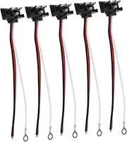 ERINGOGO 5pcs Trailer Tail Light Taillights Car Part 3 Wire Pigtail Harness Trailer Light Wire Trailer Wire Backup Light Pigtail Wedge Pigtail Connector Tail Light Harness Round Copper