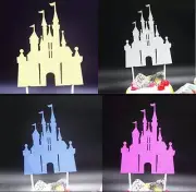 PRINCESS GLITTER CASTLE CAKE TOPPER | CINDERELLA | FAIRY TALE