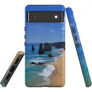 For Google Pixel 6 Case, Shielding Back Cover,Famous Rocks