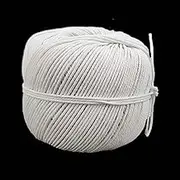 Aumni Crafts White Glazed Cotton Piping Thread (1 Roll x 100 Grams) 1.5 MM for Garments Sewing Multipurpose