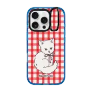 iPhone 16 Pro Impact Ring Stand Case MagSafe Compatible Kitten Ribbon