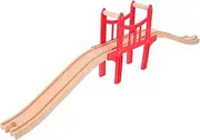 The Train Wooden Track Bridges Toy Train Accessories Set of Connectors for Boys and Girls