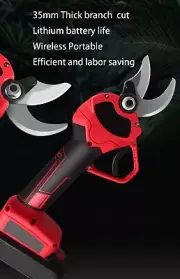 35Mm Garden Scissors 36V Li Battery Scissors Fruit Tree Pruning Tools