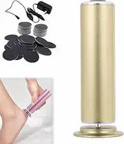 Electric Foot Callus Remover Sanders for feet Adjustable Speed 360 Rotation Pain-Free Grinder File with 60 Grinding Discs(Gold)