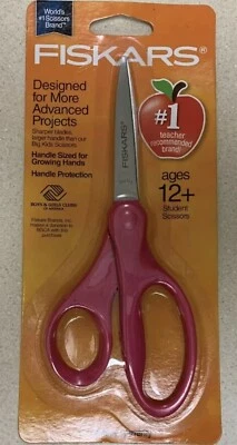 Fiskars Student Scissors 7" 078484094587 Pink New Free Shipping