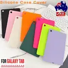 For Samsung Galaxy Tab A7 A8 A9 S6 S7 S8 S9 Plus S10+ Liquid Silicone Case Cover