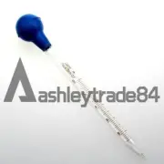2PCS Rubber Head Glass Dropper Glass Pipettes Dropper 5mL scale line