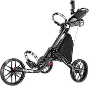 CaddyTek CaddyLite EZ-Fold Pro 3 Wheel Golf Buggy/Push Cart - 1 Year Australian Warranty (Black)
