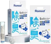 Romod - 5 in 1 Tofu Cat Litter Packets, Yucca Mix, Bentonite, Sodium Bicarbonate, Sap, Natural Plant, Fast Aglutination, Strong Water Adsorption and Deodorization, No