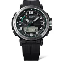 在飛比找ETMall東森購物網優惠-CASIO 卡西歐 PRO TREK 太陽能戶外登山多功能雙