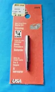 VERMONT AMERICAN ROUTER BIT # 22070 1/4" VEINING BRAND NEW N FACTORY PACKAGING
