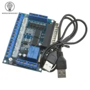 CNC 5 Axis Breakout Board with Optical Coupler for Stepper Motor Driver MACH3