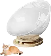 Space Capsule Cat Bed, Modern Cat Pod Bed for Indoor Pets, Minimalist Design, Simple Assembly, Cozy Retreat for Feline Friends, Density Board L