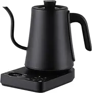 [Enliansgo] 1L Electric Gooseneck Kettle with Precise Temperature Control & Keep Warm, 1200W Rapid Boil Stainless Steel Kettle,Auto Shut-Off, BPA-Free (Perfect for Specialty Coffee & Tea)