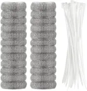 24-Pcs Washing Machine Lint Traps Washing Machine Lint Catcher with Cable Tie