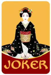Mah Jongg Jong Mahjong 10 Joker Stickers Geisha - Set #814 ** Free Shipping **