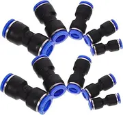 CLISPEED 50pc Tracheal Straight Connector Tire Pressure Gauge Air Compressor Portable Tire Inflator Portable Air Compressor Electric Pump Connectors Pressure Switch Pneumatic Fittings Pu