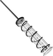 Glass Rainfall Measuring Cup Rain Gauge Easy to Read for Weather Statistics Daily Use Random Style