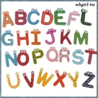 在飛比找蝦皮購物優惠-[WhgirlTW] 字母積木玩具大寫字母學習寶寶益智玩具