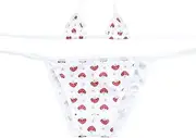 [Generic] Bikini Mini Small lace up Strawberry Bikini Low Waist Set