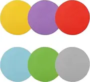 Tabanzhe Jar Gripper Pads,6PCS Jar Openers Bottle Lid Tops Openers Rubber Gripper Reusable Multi-Purpose Grips for Most Bottles Arthritis Children Women Weak Hands