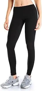[Yogipace] Petite/Regular/Tall,Women's Water Resistant Fleece Lined Thermal Tights Winter Running Cycling Skiing Leggings with Zippered Pocket