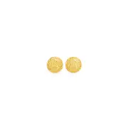 9ct Gold 8mm Diamond-cut Ball Stud Earrings