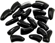 FONDOTIN 20 Pcs Nail Caps for Cats Nail Pets Cat Scratch Kitten Snags Nail Covers Cat Claw Covers Cat Nail Tips Paws Cat Claw Caps Cat Nail Caps Black