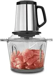 Electric Food Processor, Capacity Glass Bowl,400W Meat Blender & Vegetable Chopper With 4 Stainless Steel Blades For Dicing, Mincing, And Puree