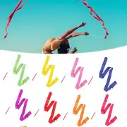 Gym Ribbon Stick Gymnastic Streamer Twirling Rod Rhythmic Ballet Dance 4M