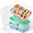 Large Capacity 4-Pc Box Set - Stackable & Microwave Safe Meal Prep Containers