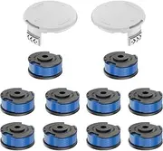 [Evenlinkics] Pack of 10 for Ryobi Grass Trimmer Spool, Compatible with Ryobi One + 18 V 24 V 40 V Grass Trimmer, for Ryobi AC14RL3A Replacement Spools, Diameter 1.65 mm and 3.4 m Length Thread Spool