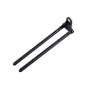 Black Aluminium Alloy Snag Bar Ears Windproof Fishing Rod Connector For MN