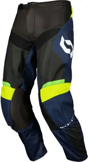 Scott Evo Race S25, textile pants , color: Black/Blue/Neon-Yellow/White , size: 38