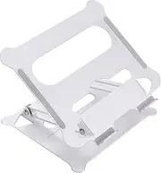 Adjustable Laptop Stand Portable Folding Al num Alloy Height and Angle Adjusted Support 10''-15.6'' Laptop Tablet Bracket Riser Holder Computer Stand Silver Silver