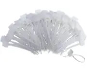 250 Pcs Write On Wire Zip Ties Cable Mark Tags for Electronics Network Ethernet