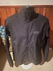 NEW Gore Wear Men's R3 Windstopper Jacket Shirt Size Large Black Reflect