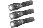 3X High Lumens XML T6 Flashlights with Adjustable Focus 5 Light Modes Water Resistant