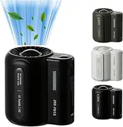 Ergonable Cool Clip Fan - Bladeless Waist Mounted Electric Under Shirt Fan, Clip-on for Shirt (Black)