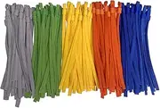 5 Assorted Colors Adjustable Elastic Band String Rope Straps for Mask Sewing, Extra Long 26cm, 100 Pieces Ear Loops for Making Masks Stretchy Cord with Locks Toggles-Colored, Mixed Colors-100 Pieces
