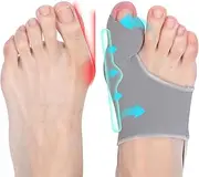 4pcs Bunion Corrector for Women & Men Big Toe Splint, Bunion Relief Pads for Men Day/Night Wear for Hallux Valgus Relief,Separator-Bunion Splint-Hammer Toe Straightener, Comfortable & Breathable