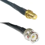 RFC195 SMA FEMALE to BNC MALE Coax RF Cable USA-Ship Lot